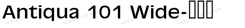 Antiqua 101 Wide字体转换
